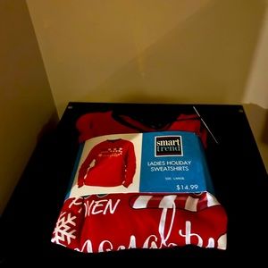 NWT women’s ’nice until proven naughty’ Christmas Sweatshirt Large